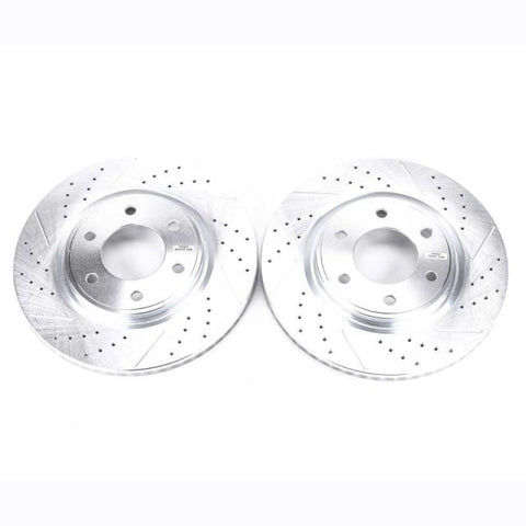 Power Stop 08-10 Infiniti QX56 Front Evolution Drilled & Slotted Rotors - Pair - JBR1199XPR