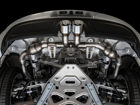 AWE Tuning Porsche 718 Boxster / Cayman Touring Edition Exhaust - Chrome Silver Tips - 3015-32080