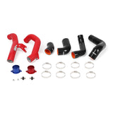 Mishimoto 2016+ Honda Civic 1.5T / 2017+ Honda Civic Si Silver Intercooler Kit w/Red Pipes - MMINT-CIV-16KSLWRD