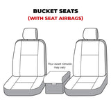 Covercraft 11-16 Dodge Ram Carhartt Super Dux SeatSaver Custom Front Row Seat Covers - Black - SSC2459COBK