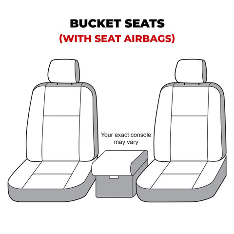 Covercraft 11-16 Dodge Ram Waterproof Polyester SeatSaver Custom Front Row Seat Covers - Grey - SS2459WFGY