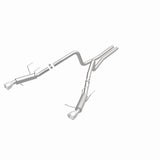 Magnaflow 2014 Ford Mustang V6 3.7L Comp Series Dual Split Rear Polished Stainless C/B Perf Exhaust - 15245