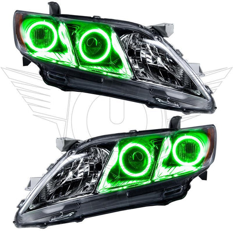 Oracle 07-09 Toyota Camry LED Headlight Halo Kit - Green - 2526-004
