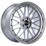 BBS LM 20x9.5 5x120 ET37 Diamond Silver Center Diamond Cut Lip Wheel -82mm PFS/Clip Required - LM230DSPK