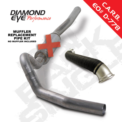 Diamond Eye KIT 4in CB MRP SGL w/ TDP SS 06-07 Chevy/GMC 6.6L Duramax 2500/3500 - K4127S-RP