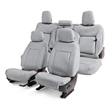Covercraft 07-13 Chevrolet Avalanche/ Leatherette PrecisionFit Front Row Seat Covers - Lt Grey - GTC1161ABLTLG