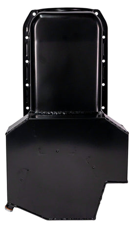 Moroso Pre-80 Chevrolet Small Block (w/2 Pc Seal) Road Race Wet Sump 7qt 7.5in Steel Oil Pan - Black - 21813