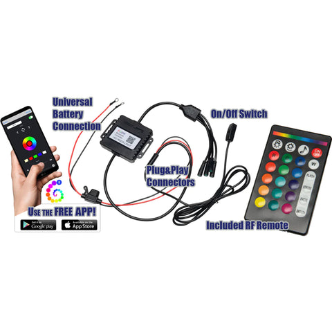 ORACLE Lighting LED Illuminated Wheel Rings - ColorSHIFT RGB+W - 4215-339