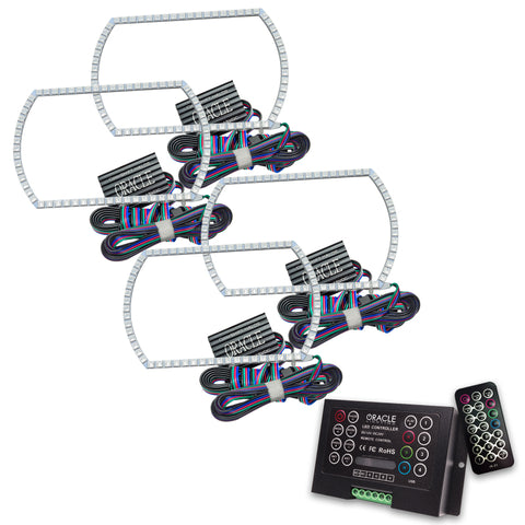 Oracle Chevy Silverado 07-13 Halo Kit Square Style - ColorSHIFT w/ 2.0 Controller - 2358-333