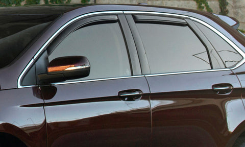AVS 14-18 Toyota Highlander Ventvisor In-Channel Front & Rear Window Deflectors 4pc - Smoke - 194427