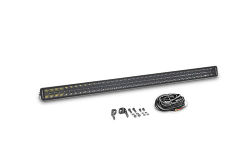 Go Rhino Xplor Blackout Series Dbl Row LED Light Bar (Side/Track Mount) 40in. - Blk - 754004011CDS