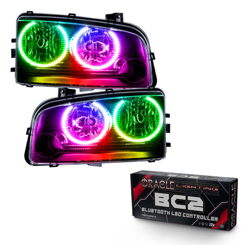 Oracle 05-10 Dodge Charger SMD HL (Non-HID) - ColorSHIFT w/ BC1 Controller - 7022-335