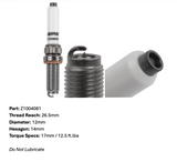 APR EA825/EA839/9A2 Iridium Pro Spark Plug - Heat Range 10 - 12mm x 26.5mm x 14mm - SINGLE - Z1004081