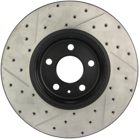 StopTech Power Slot 09-10 Audi A4/A4 Quattro / 08-10 A5 / 10 S4 Front Left Drilled & Slotted Rotor - 127.33123L