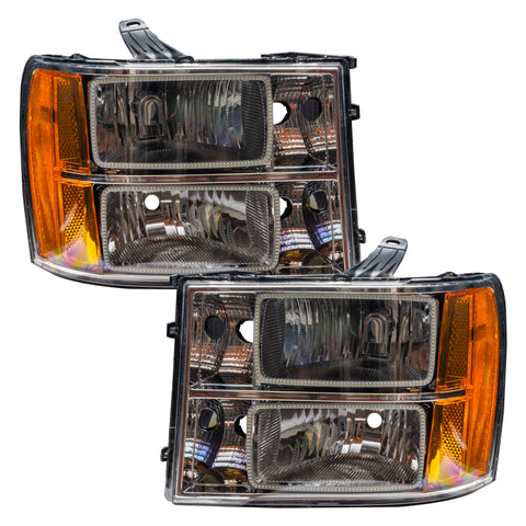 Oracle 07-13 GMC Sierra SMD HL - Square Ring Design - ColorSHIFT w/ 2.0 Controller - 7054-333