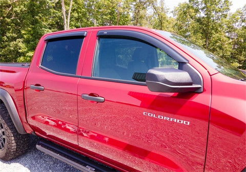 AVS 2023 Chevrolet Colorado / GMC Canyon Ventvisor Outside Mount Window Deflectors 4pc - Smoke - 94218