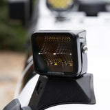Go Rhino Xplor Blackout Series Cube LED Flood Light Kit (Surface/Threaded Stud Mnt) 2x2 - Blk (Pair) - 750200321FCS
