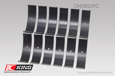 King Nissan VQ35HR/VQ37VHR/VR30DTT (Size STDX) pMaxKote Rod Bearing Set - CR6902XPCSTDX