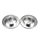 Power Stop 91-93 Dodge Stealth Rear Evolution Drilled & Slotted Rotors - Pair - JBR585XPR
