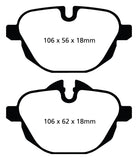 EBC 14+ BMW i8 1.5 Turbo/Electric Yellowstuff Rear Brake Pads - DP42047R