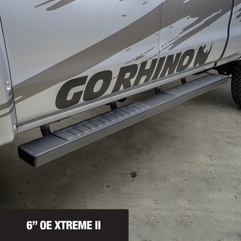 Go Rhino 6in OE Xtreme SideSteps - Chrome - 87in - 680187C