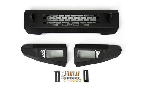 DV8 Offroad 2021+ Ford Bronco Bumper- Accommodates 20in Dual Row Light Bar & (4) 3in Pod Light Mount - FBBR-03