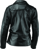 River Road Ironclad Classic Leather Jacket Black Womens - Small - 094376
