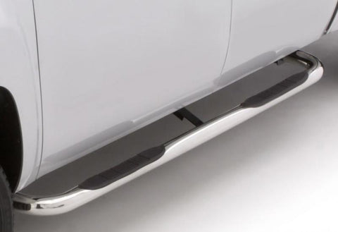 Lund 2019 Chevrolet Silverado 1500 Extended Cab 3in Round Bent SS Nerf Bars - Polished - 22677549