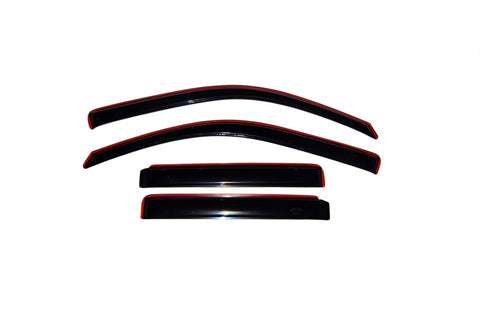 AVS 02-06 Chevy Trailblazer EXT Ventvisor In-Channel Front & Rear Window Deflectors 4pc - Smoke - 194240