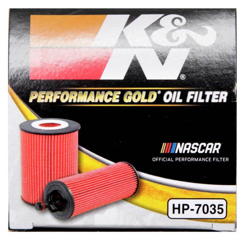 K&N Performance Oil Filter for 15-16 Hyundai Genesis Sedan 3.8L V6 - HP-7035