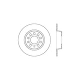 Stoptech 10-13 VW Golf/GTI/Jetta w/ 272mm Rear Disc Rear Premium High Carbon Cryo Brake Rotor - 125.33131CRY