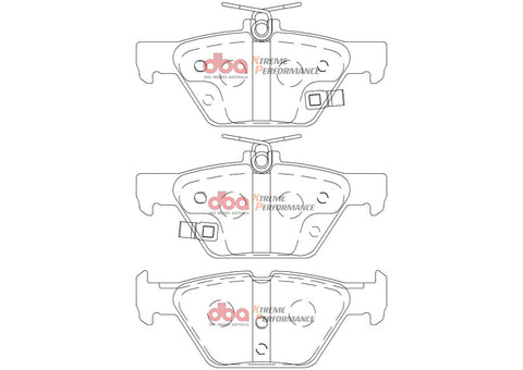 DBA 16-22 Subaru WRX (w/Eyesight Technology) XP Performance Rear Brake Pads - DB2398XP
