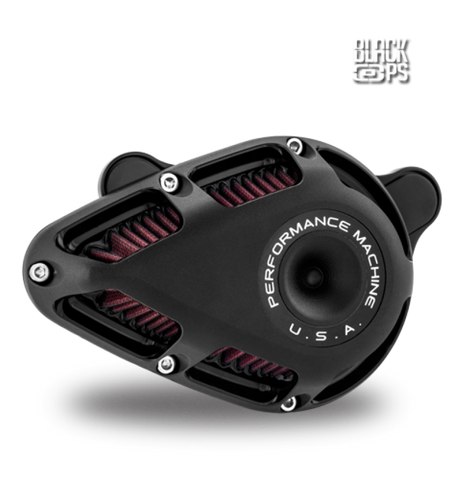 Performance Machine Jet Air Cleaner - Black Ops - 0206-2112-SMB