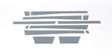 Putco 09-18 Ram 1500 Quad Cab 8ft- 5.5in Wide w/o Factory Flares 12pcs Black Platinum Rocker Panels - 9751303BP