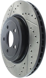 StopTech 05-09 Chrysler 300 (5.7L V8 exc SRT-8) Front Right Slotted & Drilled Rotor - 127.63061R