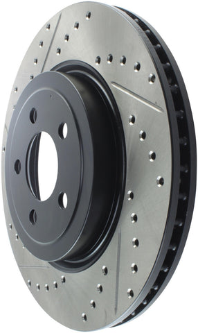 StopTech 05-09 Chrysler 300 (5.7L V8 exc SRT-8) Front Right Slotted & Drilled Rotor - 127.63061R