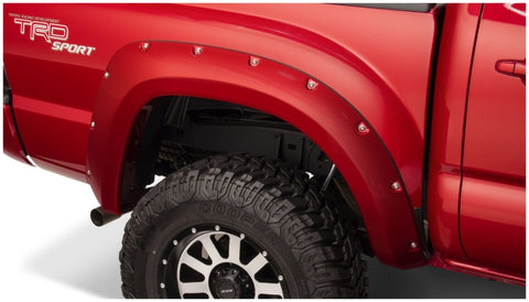 Bushwacker 12-15 Toyota Tacoma Fleetside Pocket Style Flares 2pc 60.3in Bed - Black - 31080-02
