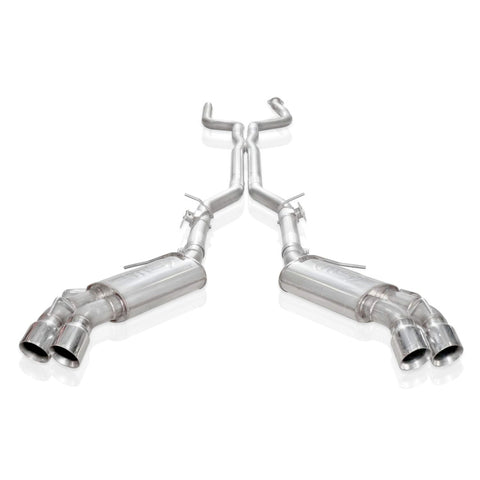 Stainless Works 2016-18 Camaro SS Exhaust 3in X-Pipe AFM Valves NPP Replacement Valves 4in Quad Tips - CA16AVCB