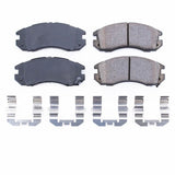Power Stop 93-96 Subaru Impreza Front Z17 Evolution Ceramic Brake Pads w/Hardware - 17-470