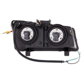ANZO 2003-2006 Chevrolet Silverado 1500 Projector Headlights w/ U-Bar Black - 111312
