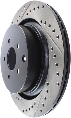 StopTech 09 Infiniti FX50 SportStop Slotted & Drilled Rear Right Rotor - 127.42105R