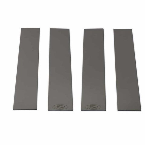 Putco 08-16 Ford SuperDuty Crew Cab - w/ FORD Logo (4pcs) Black Platinum Pillar Posts Classic - 402621BPFD