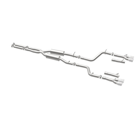 MagnaFlow Cat-Back, SS, 2.5in, Quad Split Rear 3.5in Tip 2015 Dodge Challenger 3.6L V6 - 19217
