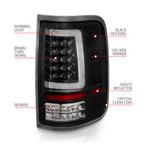 ANZO 2004-2006 Ford F-150 LED Tail Lights w/ Light Bar Black Housing Clear Lens - 311342