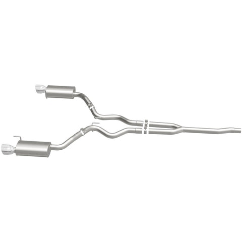 MagnaFlow Cat Back, SS, 2.5in, Street, Dual Split Polished 4.5in Tips 2015 Ford Mustang Ecoboost - 19097