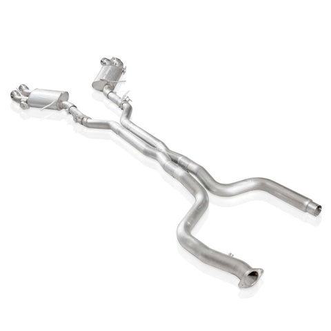Stainless Works 2016-18 Camaro SS Exhaust 3in X-Pipe AFM Valves NPP Replacement Valves 4in Quad Tips - CA16AVCB