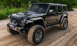 Bushwacker 18-21 Jeep Wrangler JL (2-Door & 4-Door) Flat Style Flares 4pc - Black - 11950-07
