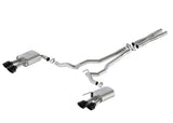 Ford Racing 2024 Mustang 5.0L Extreme Non-Active Cat-Back Exhaust w/Valance - Black Tip - M-5200-M5EBV