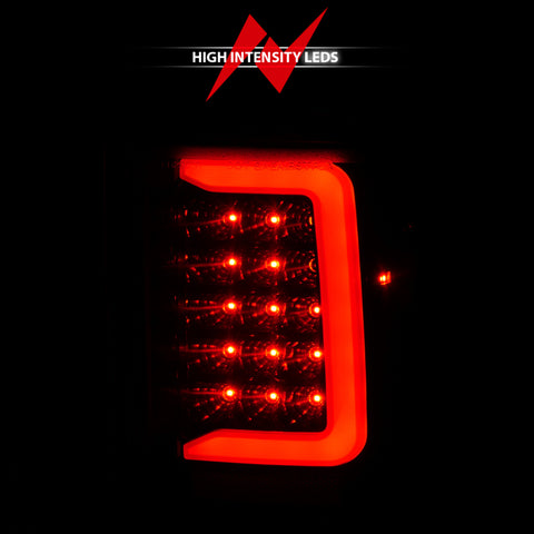 ANZO 1993-1997 Ford  Ranger LED Tail Lights w/ Light Bar Black Housing Smoked Lens - 311360