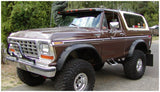 Bushwacker 78-79 Ford Bronco Cutout Style Flares 2pc - Black - 20014-11